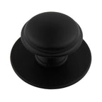 Unterlagsplatte ⌀ 42mm rund für Griffe und Knöpfe schwarz matt