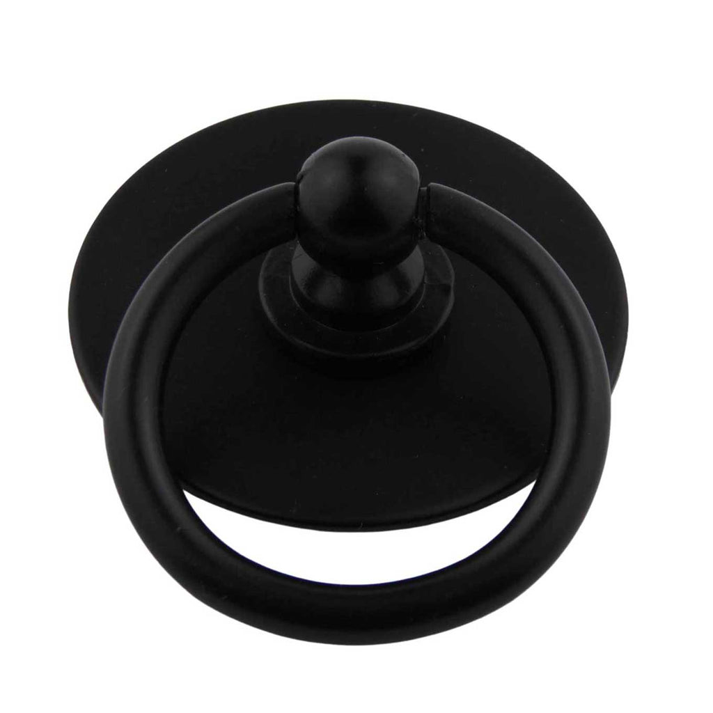 Unterlagsplatte ⌀ 42mm rund für Griffe und Knöpfe schwarz matt