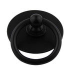 Unterlagsplatte ⌀ 42mm rund für Griffe und Knöpfe schwarz matt