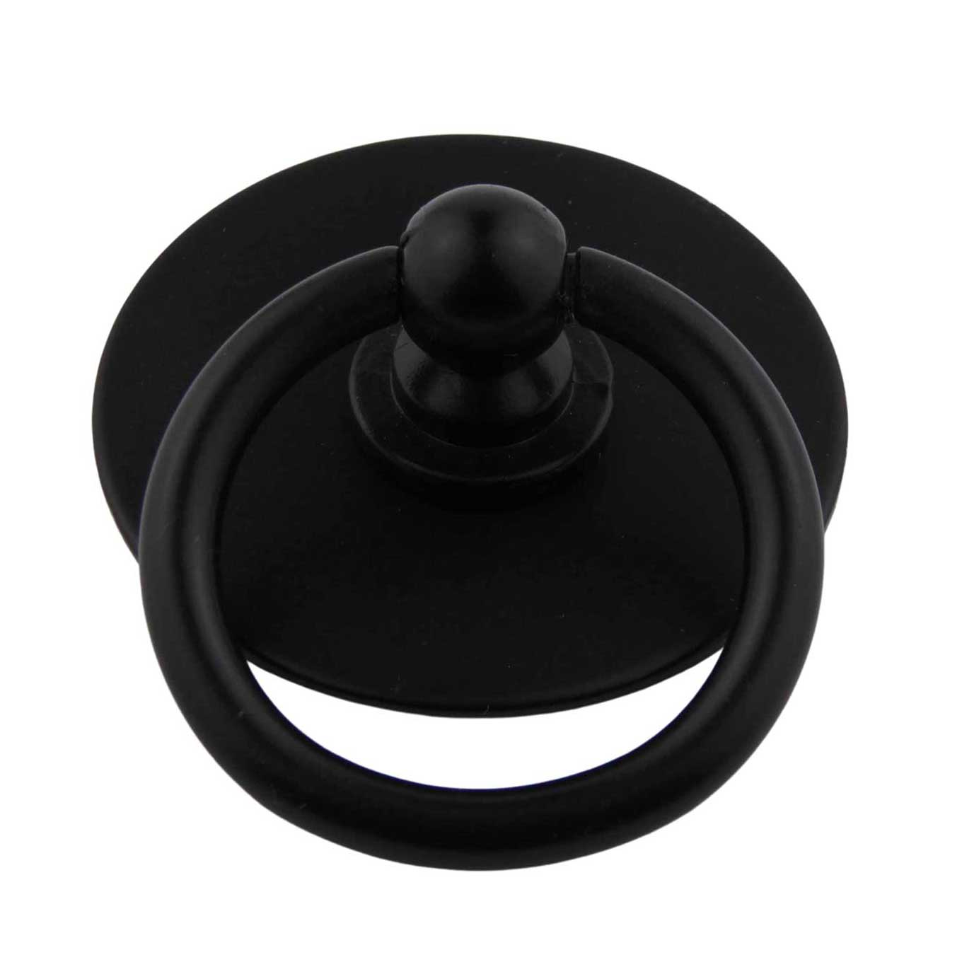Unterlagsplatte ⌀ 42mm rund für Griffe und Knöpfe schwarz matt