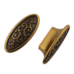 Messingknauf oval Linea Roma Valencia golden