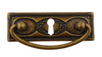 Hängegriff Jugendstil mit Schlüsselloch Messing Florence
