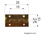 Scharnier für Schatullen 25mm