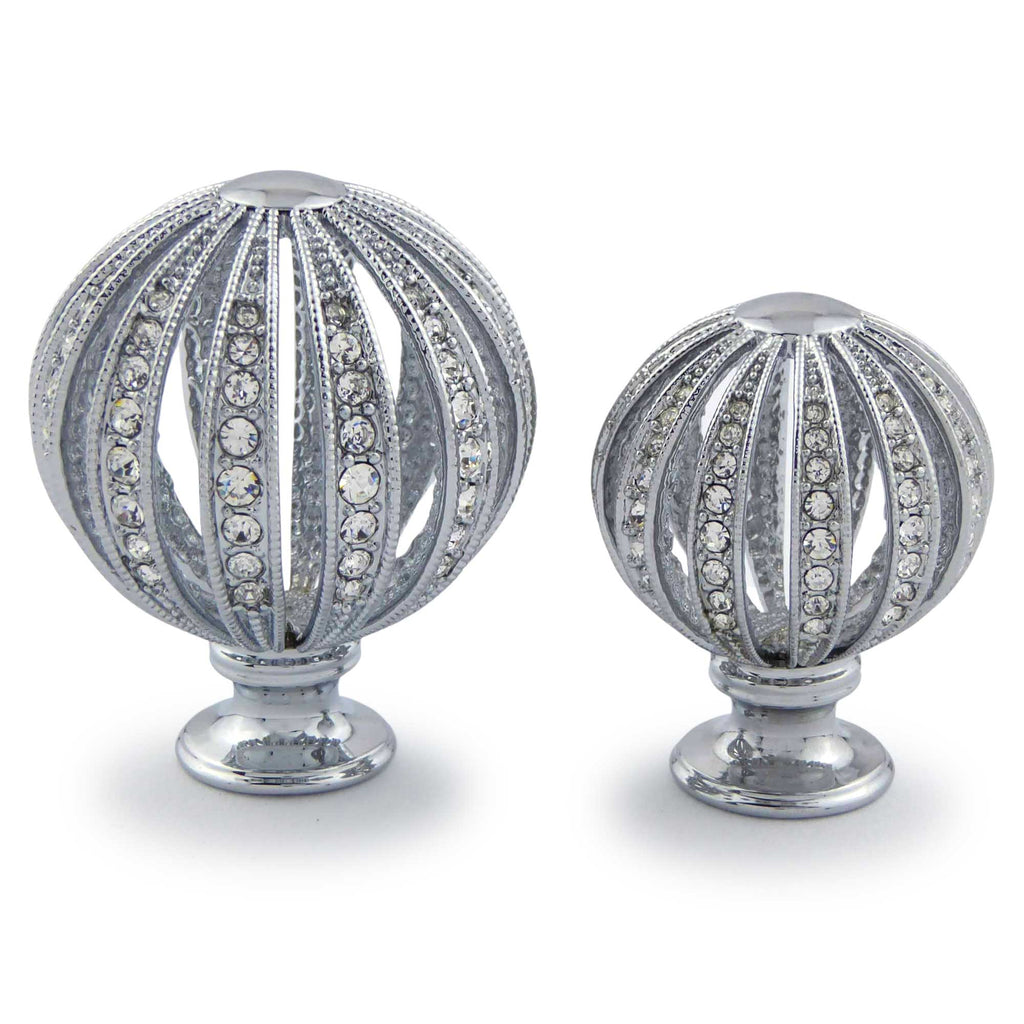 Möbelknopf Princess Ø 35mm mit Swarovski Crystals Chrom poliert