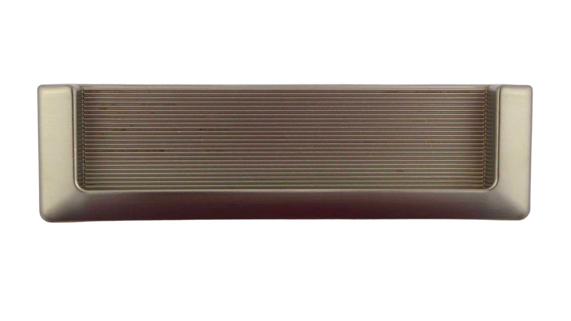 Schalengriffe 128mm offen Nickel satiniert matt