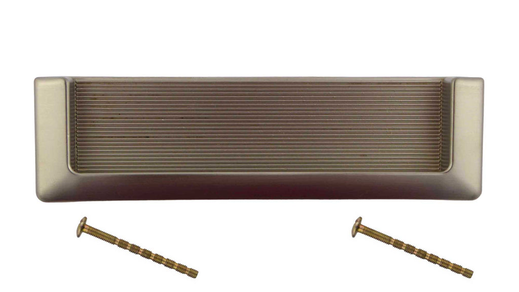 Schalengriffe 128mm offen Nickel satiniert matt