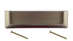 Schalengriffe 128mm offen Nickel satiniert matt
