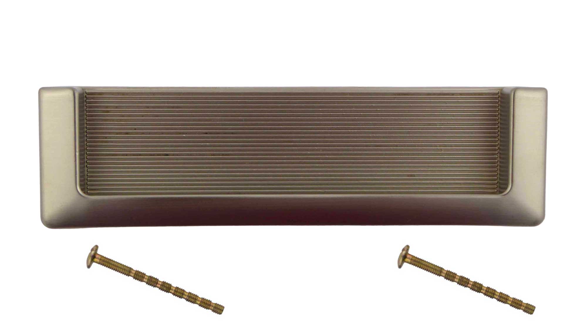 Schalengriffe 128mm offen Nickel satiniert matt