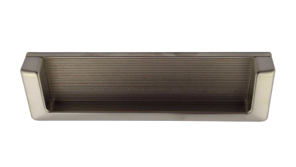 Schalengriffe 128mm offen Nickel satiniert matt