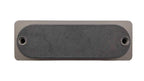 Schalengriff 76mm Messing silbergrau satiniert