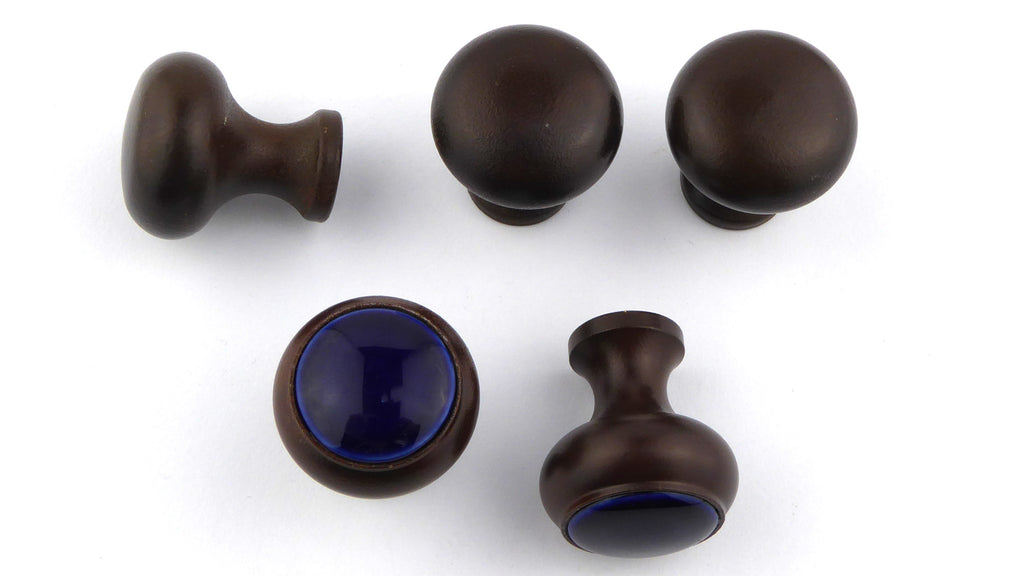 Potpourri Knopf braun / blau 5-teiliges Set