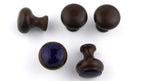 Potpourri Knopf braun / blau 5-teiliges Set