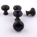 Potpourri Knopf braun / blau 5-teiliges Set