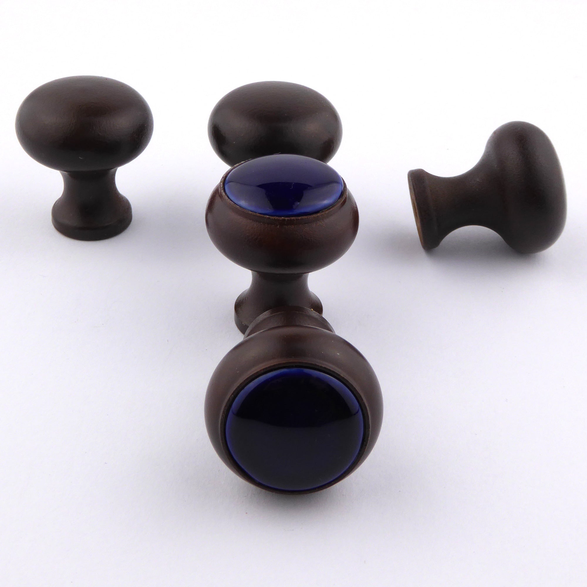 Potpourri Knopf braun / blau 5-teiliges Set