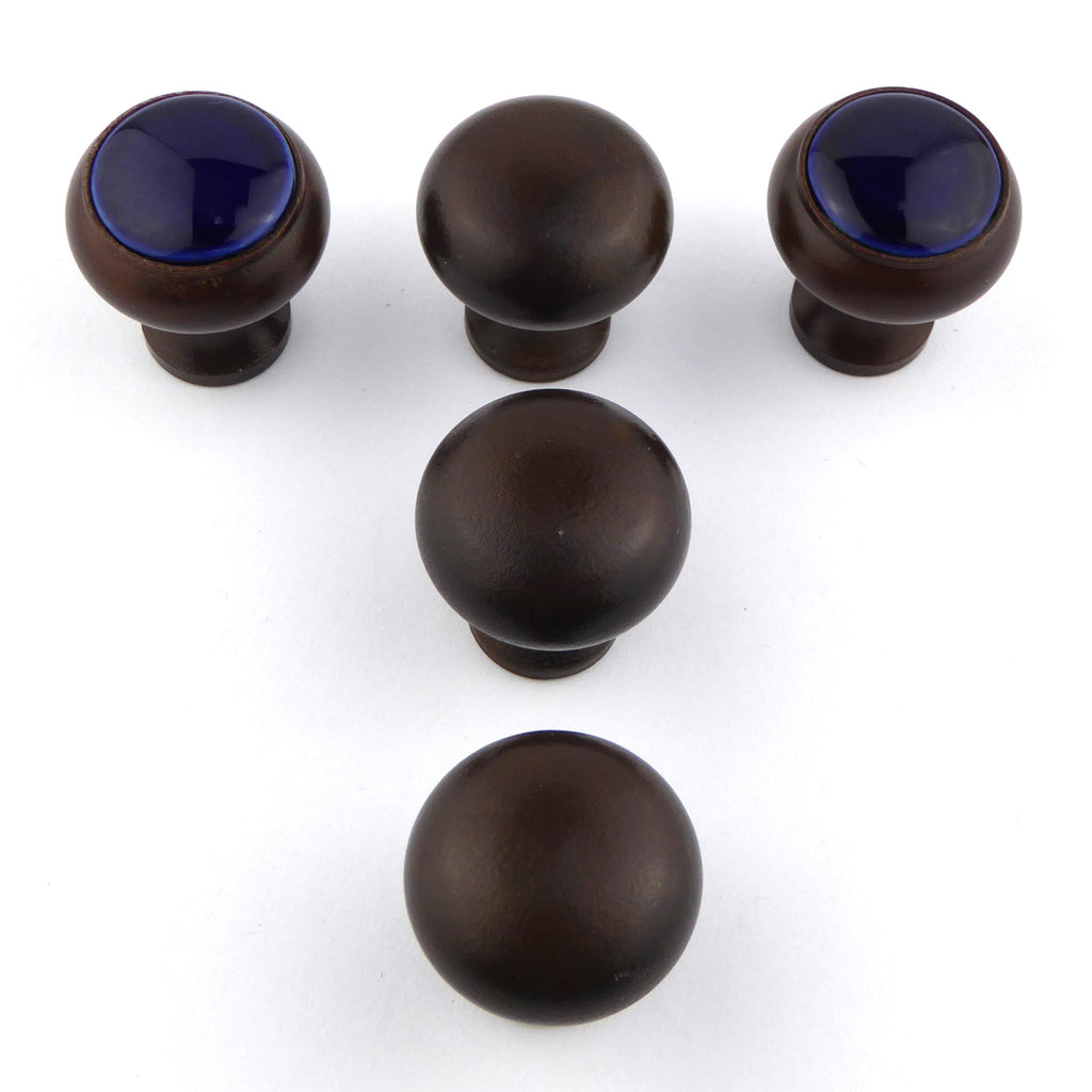 Potpourri Knopf braun / blau 5-teiliges Set