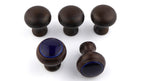 Potpourri Knopf braun / blau 5-teiliges Set