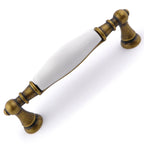 Landhausstil Küchengriff Porzellan MARA weiß Florence