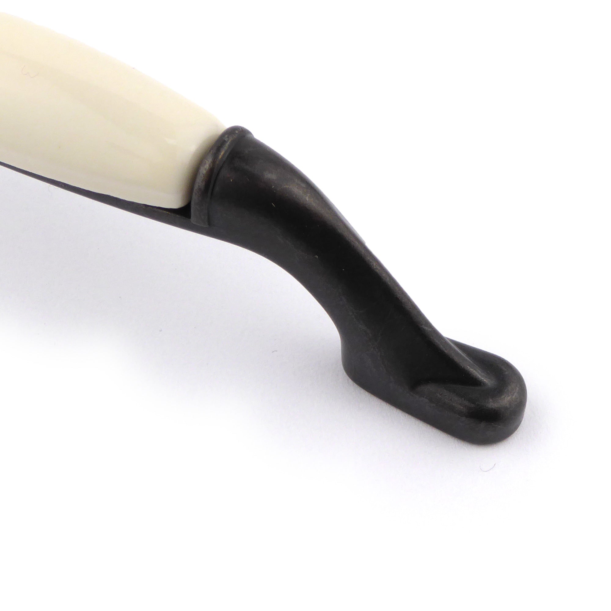 Vintage Küchengriff Porzellan creme Country Bronze