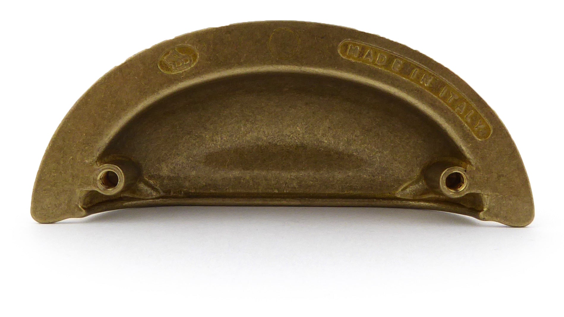 Muschelgriff Art déco vermessingt poliert