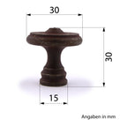 Knopf Ø 30mm Rustikal Antikeisen