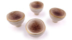 Potpourri Porzellanknöpfe Ø 42mm 4-teilig Beige/Brauntöne
