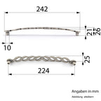 Möbelgriffe Bolero altsilbern groß