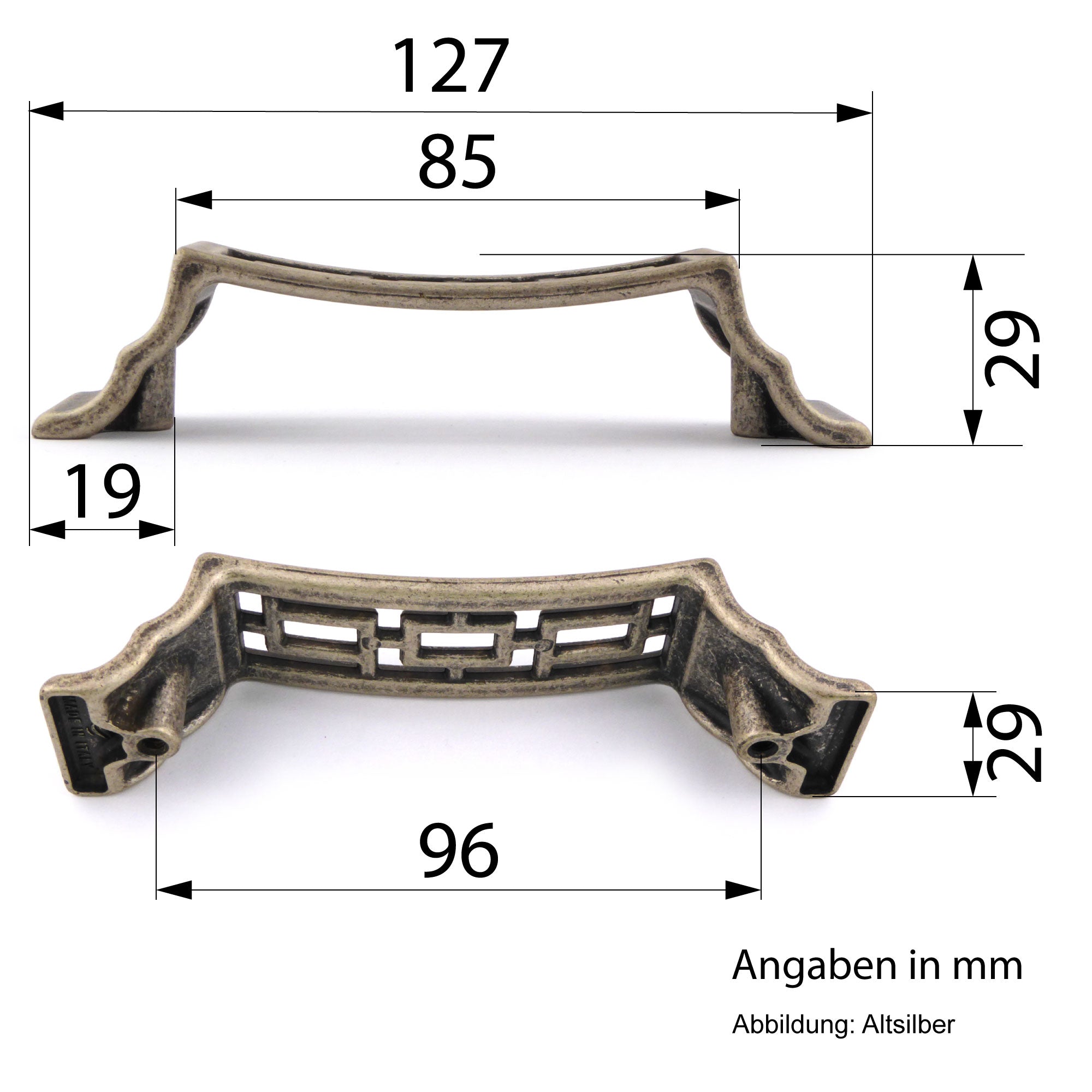 Möbelgriffe ASIA Chrom poliert klein