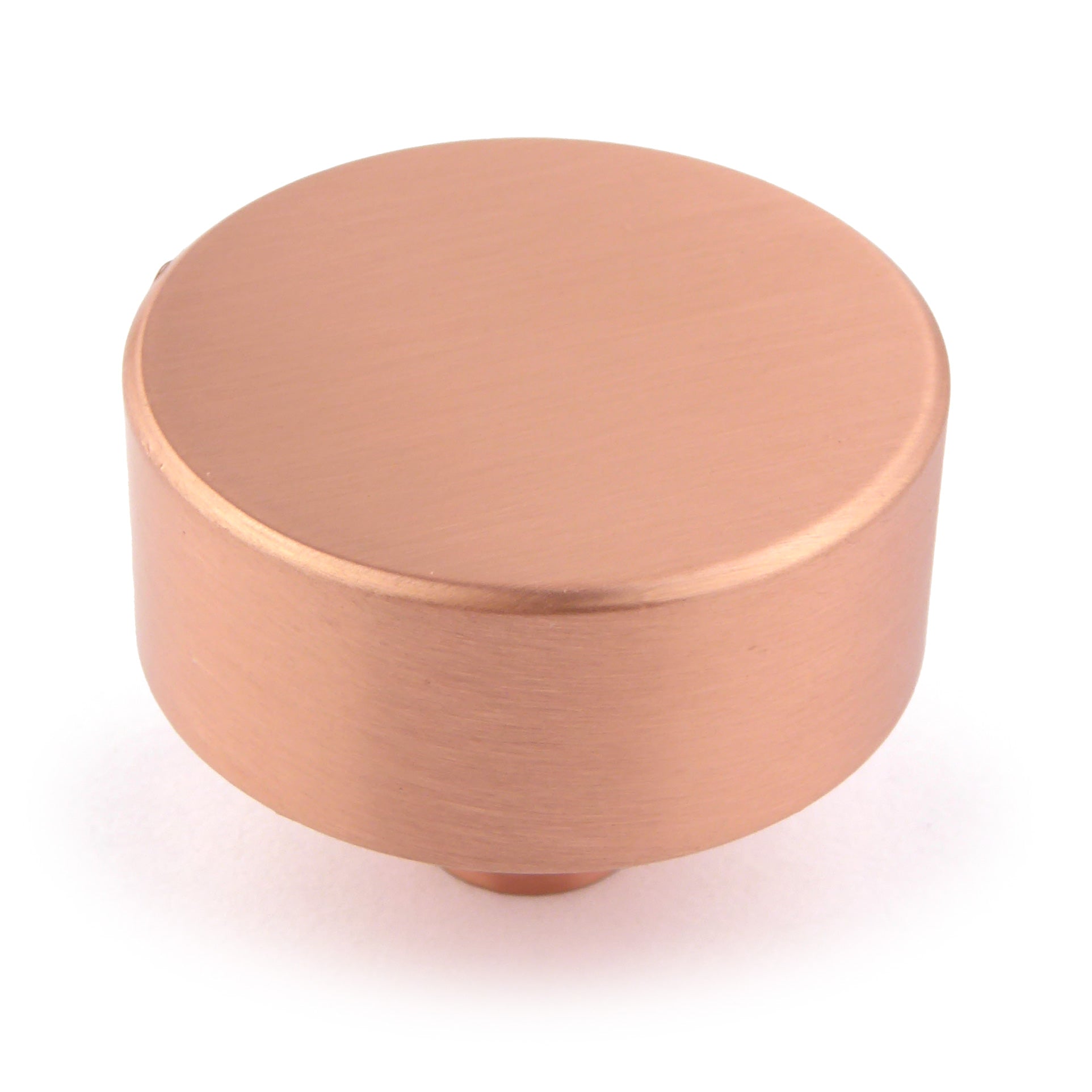 Möbelknopf Cast glatt Ø 33mm kupfer gebürstet matt