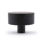 Möbelknopf Cast glatt Ø 33mm schwarz matt