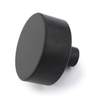Möbelknopf Cast glatt Ø 33mm schwarz matt