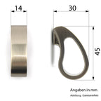 Möbelgriff Quill Edelstahleffekt