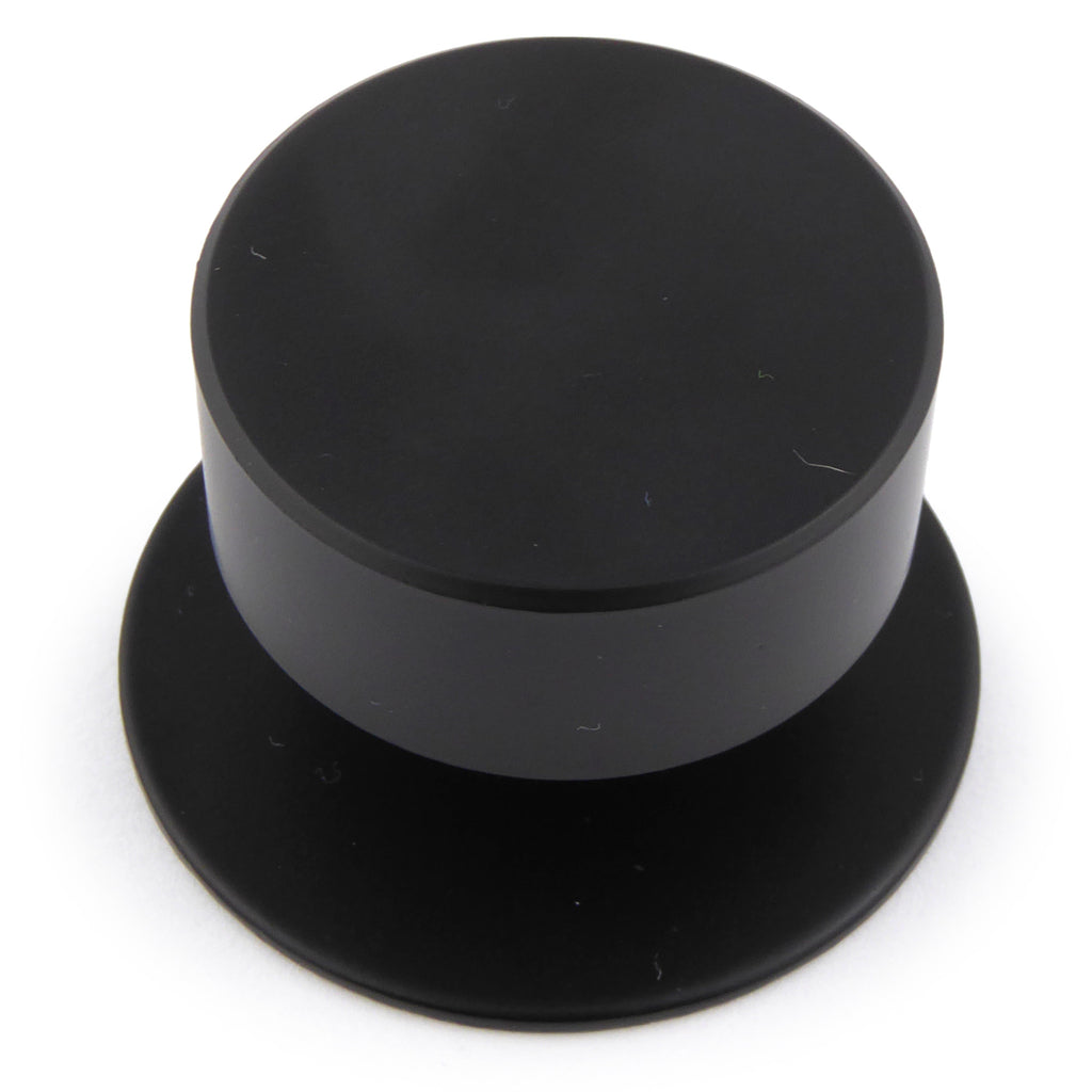 Möbelknopf Cast glatt Ø 33mm schwarz matt