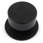 Möbelknopf Cast glatt Ø 33mm schwarz matt