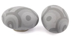 Potpourri Porzellanknopf RETRO grau Set 2-teilig