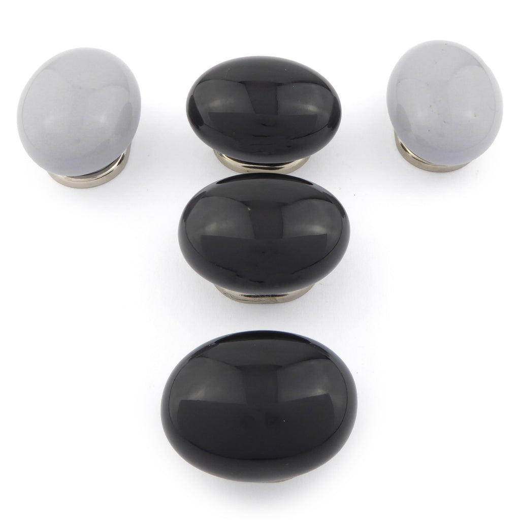 Potpourri Porzellanknöpfe oval Set 5-teilig