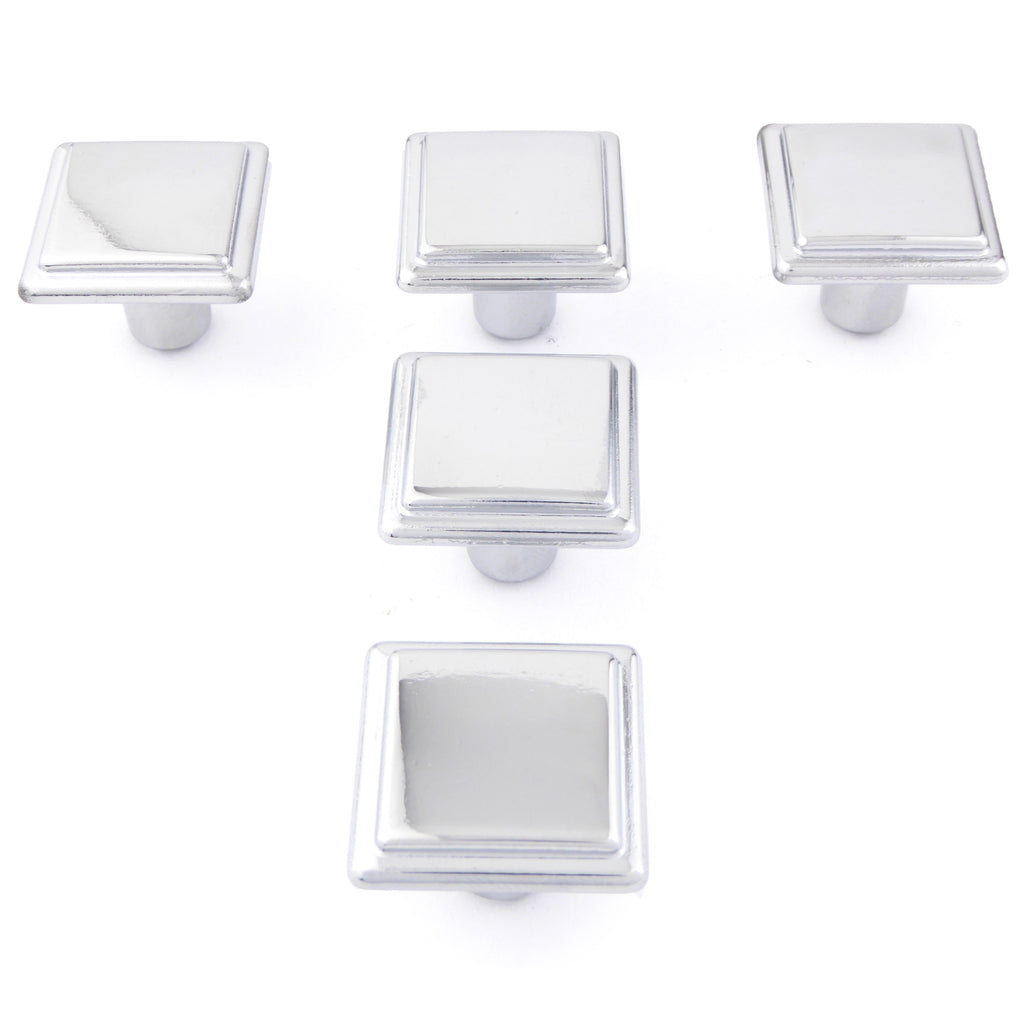 Potpourri Möbellknöpfe Chrom poliert Set 5-teilig