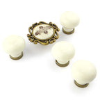 Potpourri Porzellanknöpfe Set 5-teilig creme/Messig Florence