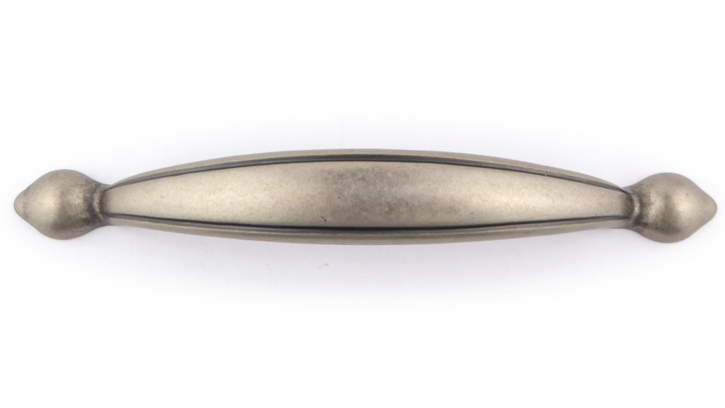 Griff Art déco silbern matt mittel