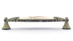 Landhausstil Möbelgriffe VENEZIA ÄHRE mit Porzellan-Inlay Avorio