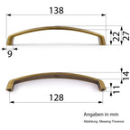 Bogengriff Valenzia Gold mit Gravur