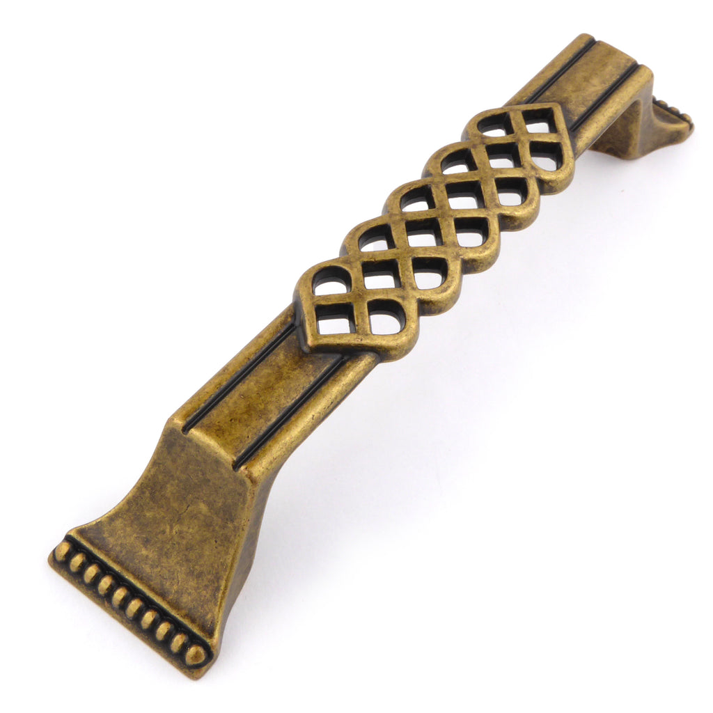 Möbelgriffe Arts - Crafts Messing Florence 166 mm