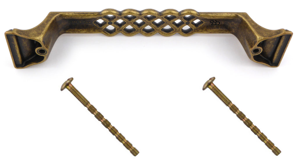 Möbelgriffe Arts - Crafts Messing Florence 166 mm