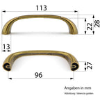 Möbelgriffe Sensations altsilbern klein