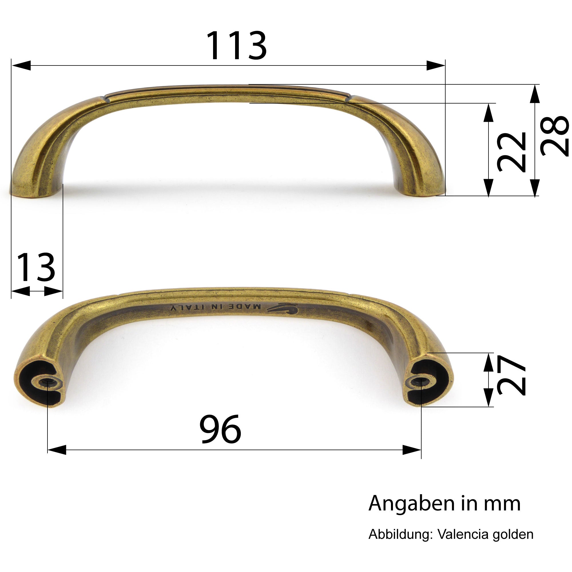 Möbelgriffe Sensations altsilbern klein