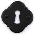 Set Schlüsselrosetten Baroco BB schwarz matt