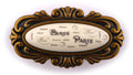 Möbelknauf SANTI Paris mit Porzellan-Inlay Vintage golden