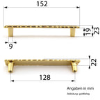 Möbelgriff Queen 128mm goldfarben