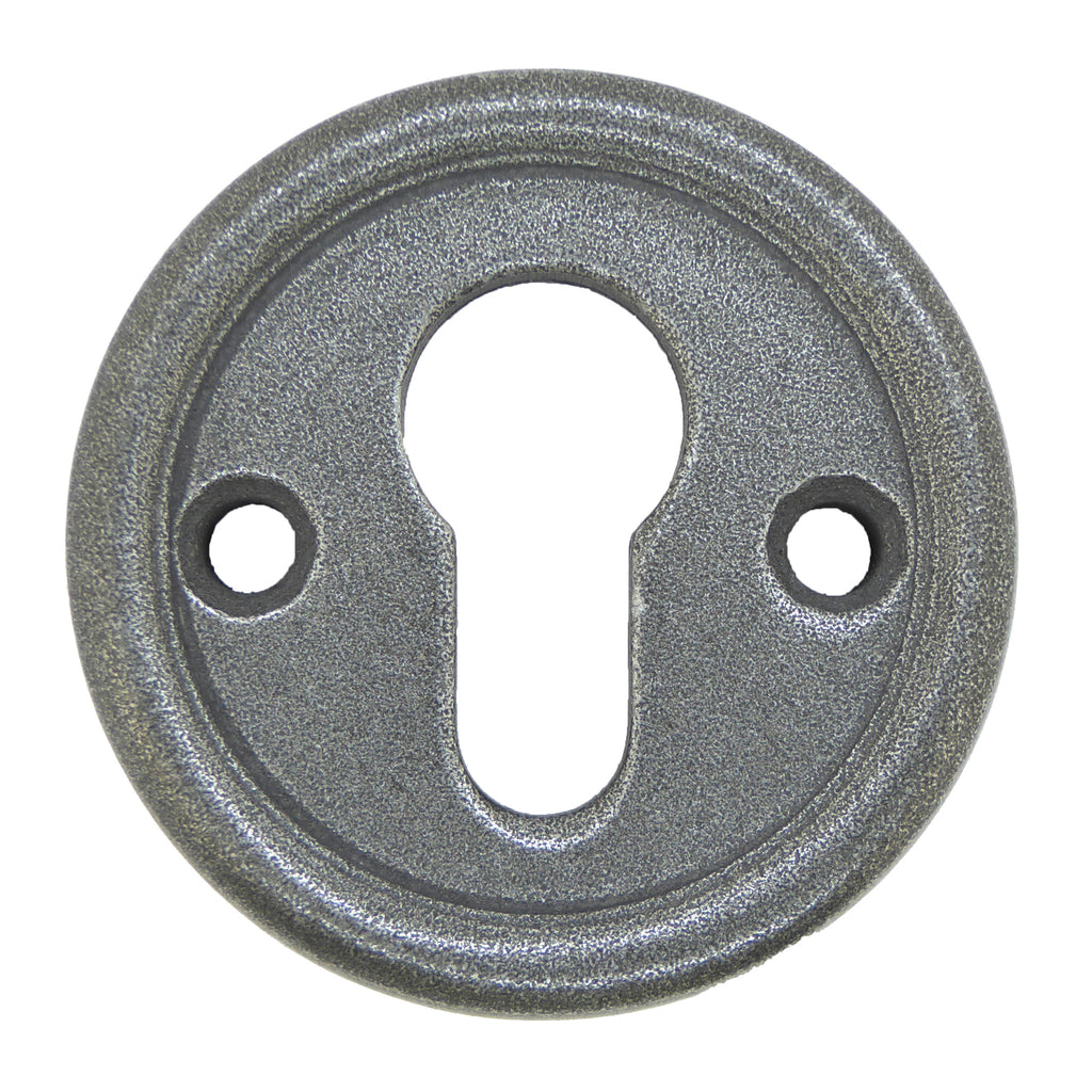 Set Sicherheits - Schlüsselrosette Arles silber matt PZ