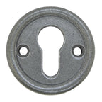 Set Sicherheits - Schlüsselrosette Arles silber matt PZ