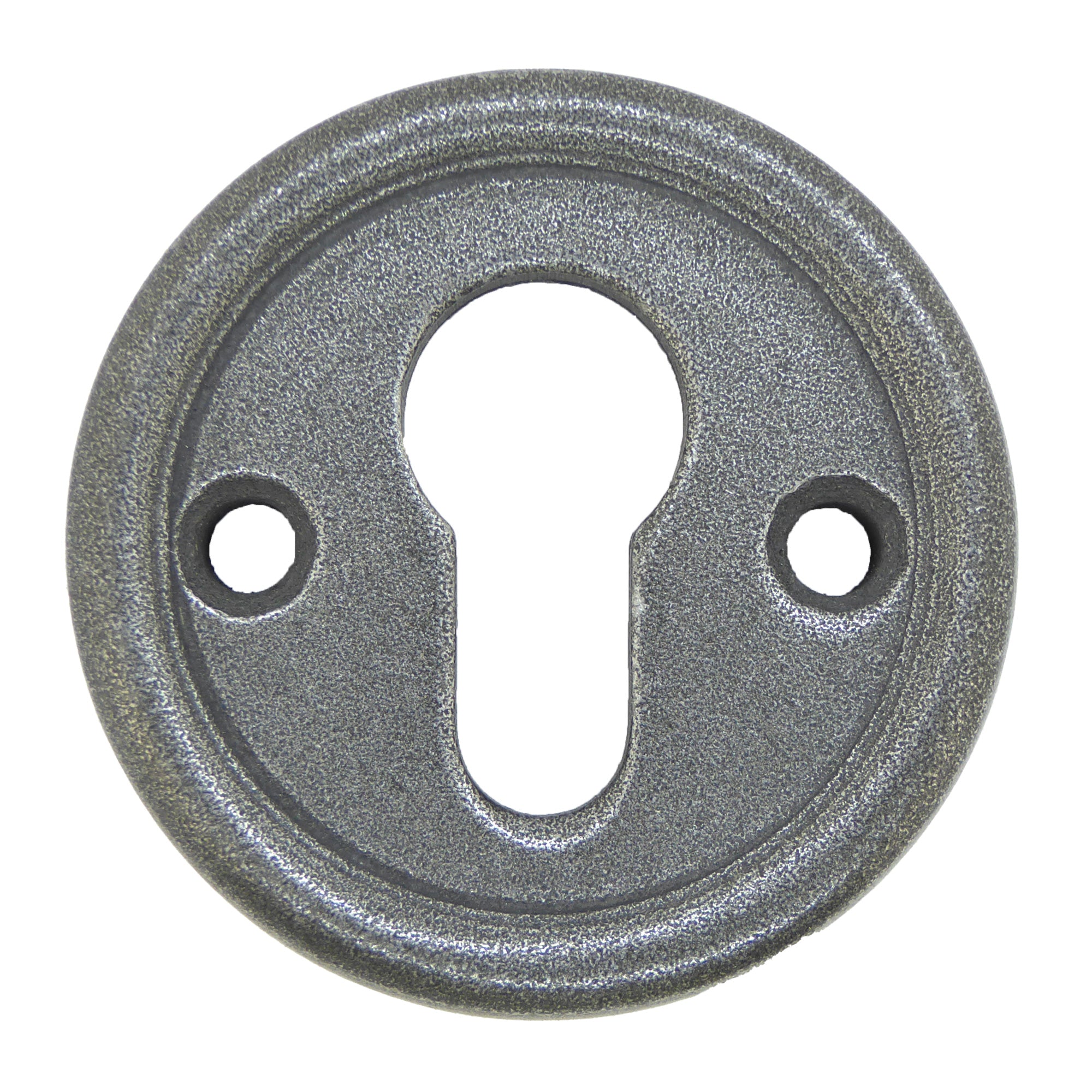Set Sicherheits - Schlüsselrosette Arles silber matt PZ